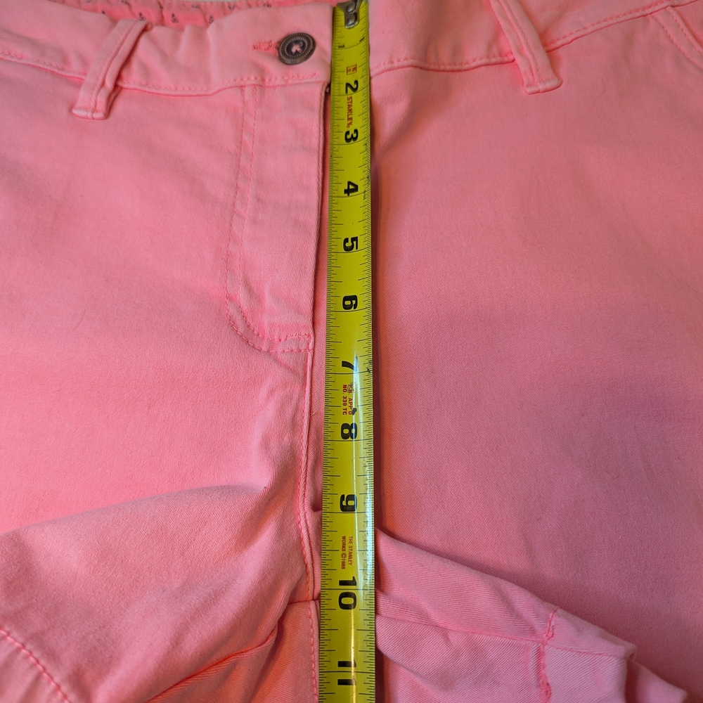 Chic High Waist Pink Women's Shorts - Picture 10 of 11